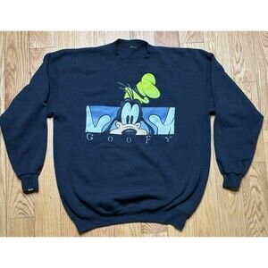 Vintage Walt Disney Goofy pullover faded sweatshirt tagged large cartoon classic